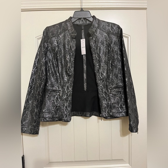 White House Black Market Snake Print Jacket - Picture 9 of 9